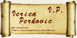 Verica Perković vizit kartica